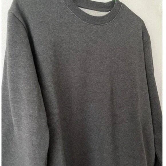 NWT Everlane The Track Crewneck Dark Heather Gray Sweatshirt Men’s Sz Medium - Picture 3 of 7